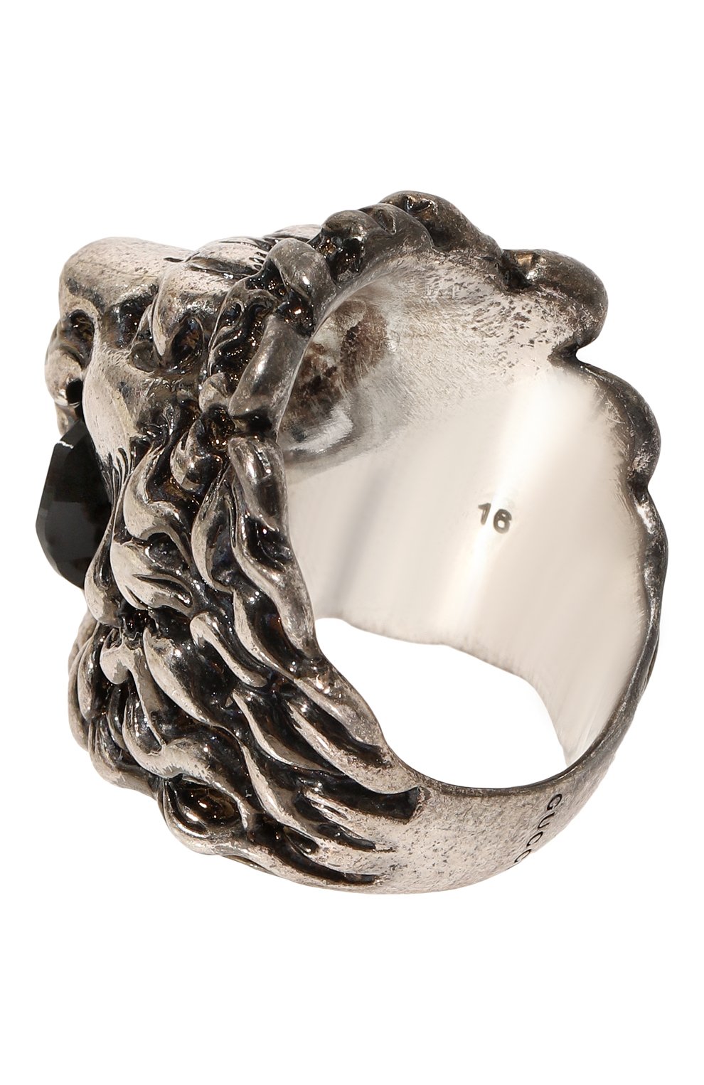 Женское кольцо GUCCI серебряного цвета, арт. 402763 J1D50 | Фото 3