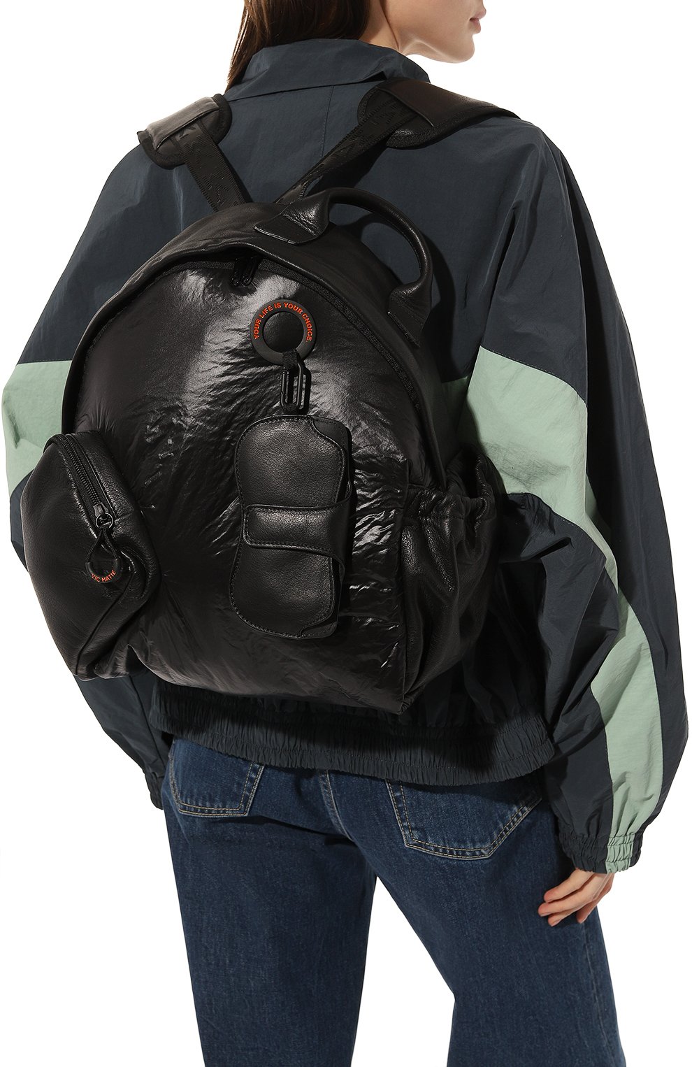 Женский рюкзак nemesi VIC MATIE черного цвета, арт. 1A0130TC999BFGB001 | Фото 2 (Стили: Спорт; Размер: large)