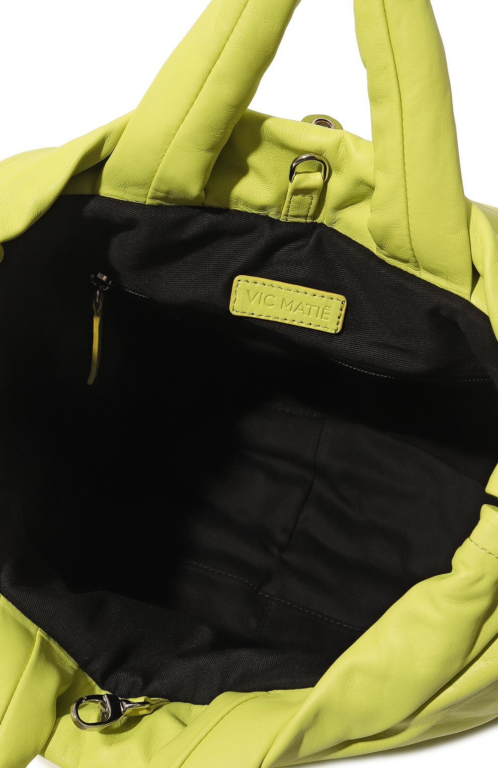 Женский рюкзак peggy small VIC MATIE салатового цвета, арт. 1C0224T_999BE70200 | Фото 5 (Материал: Натуральная кожа; Размер: mini; Стили: Спорт)