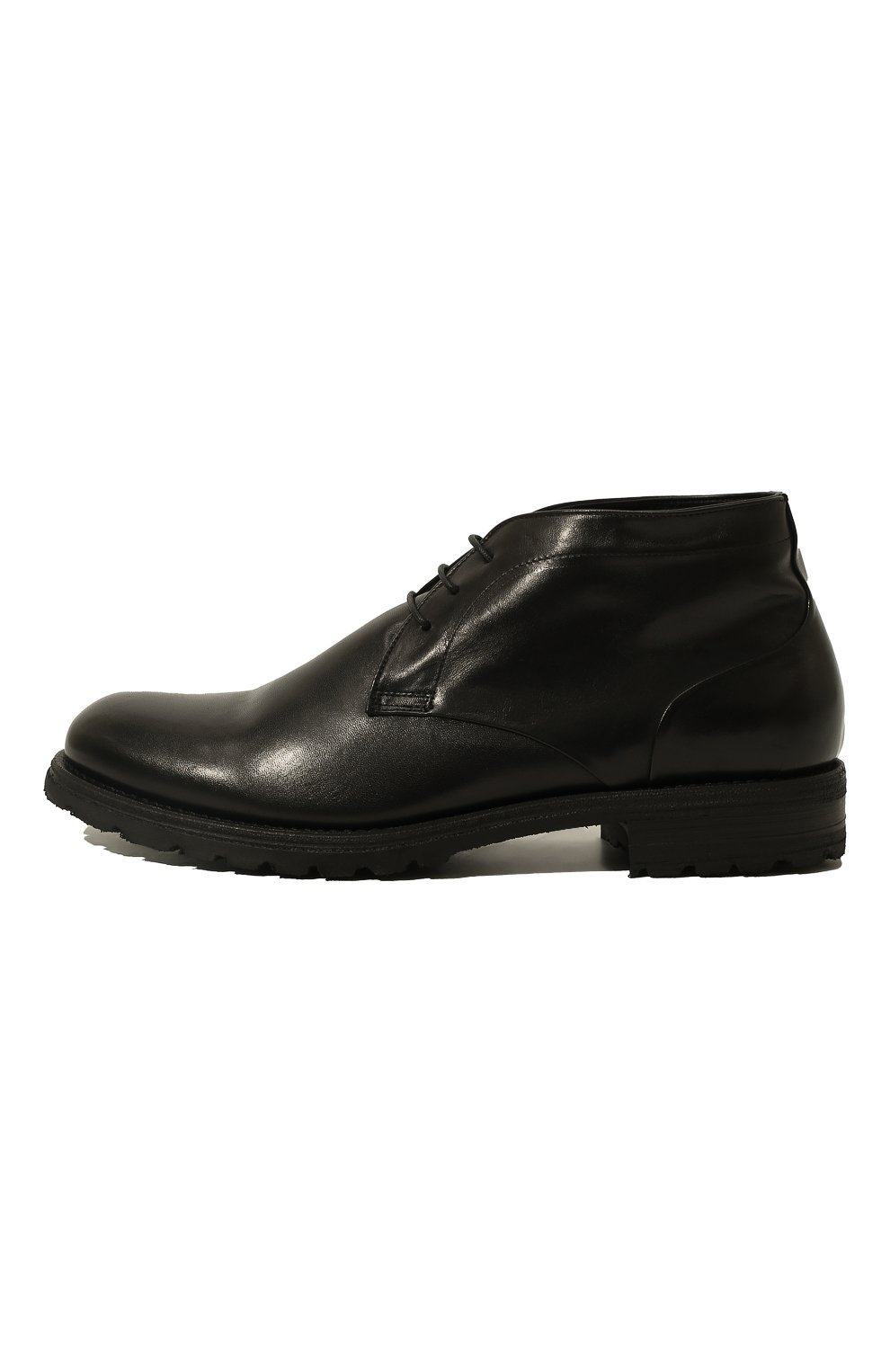 Мужские кожаные ботинки PANTANETTI черного цвета, арт. 15813EM/SHIVER | Фото 4 (Материал утеплителя: Натуральный мех; Мужское Кросс-КТ: Ботинки-обувь; Подошва: Плоская)