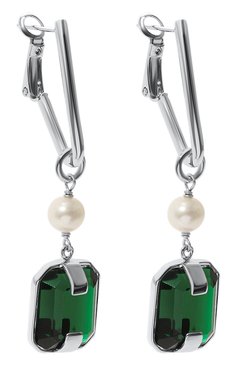 Женские серьги CRYSTALLINE JEWELLERY зеленого цвета, арт. 382WA | Фото 3 (Материал: Металл)
