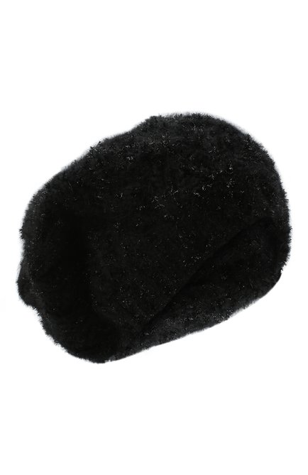 Женская кашемировая шапка DOLCE & GABBANA черного цвета, арт. FXC28T/JAM61 | Фото 1 (Материал: Шерсть, Кашемир, Текстиль)
