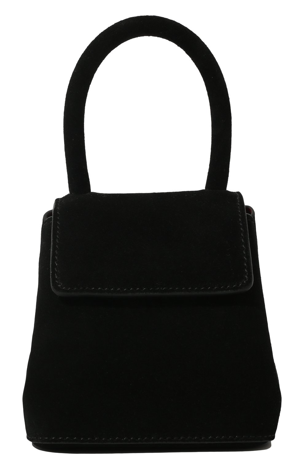 Женская сумка liza mini RUBEUS MILANO черного цвета, арт. 014/18DMLSUBL | Фото 1 (Сумки-технические: Сумки top-handle; Материал: Натуральная кожа; Размер: mini; Ремень/цепочка: На ремешке)