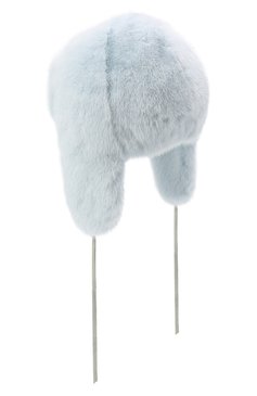 Детского шапка-ушанка лиза FURLAND голубого цвета, арт. 0115100110172600000 | Фото 2 (Материал: Натуральный мех; Статус проверки: Проверена категория)