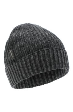Женская кашемировая шапка BURBERRY серого цвета, арт. 8033756 | Фото 1 (Материал: Текстиль, Кашемир, Шерсть)