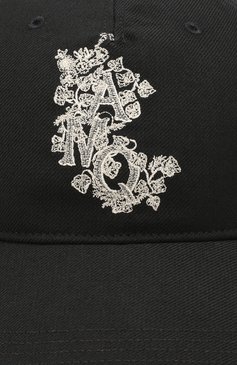 Мужской бейсболка ALEXANDER MCQUEEN черного цвета, арт. 601364/4C09Q | Фото 3 (Материал: Текстиль, Вискоза, Синтетический материал)