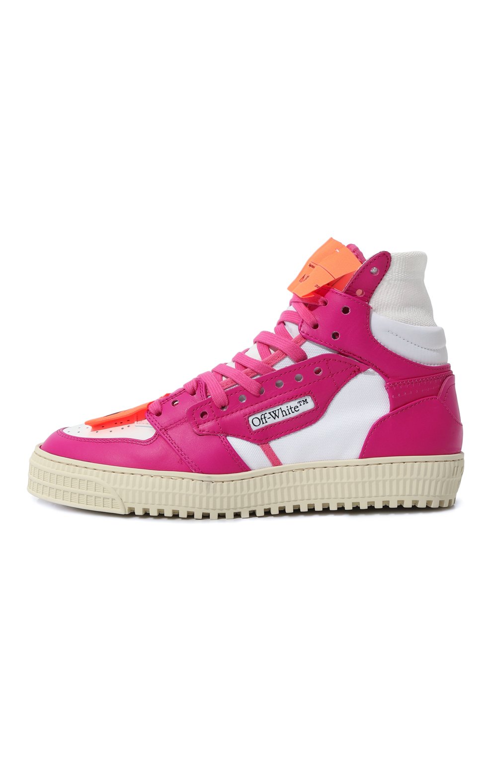 Комбинированные кеды Off-Court 3.0 Off-White  OWIA112S23LEA0010132 Фото 4