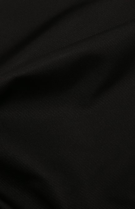 Мужской шелковый платок GIORGIO ARMANI черного цвета, арт. 360023/8P999 | Фото 2 (Материал: Текстиль, Шелк)
