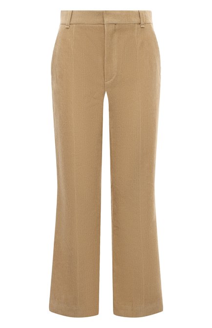Женские хлопковые брюки CHLOÉ бежевого цвета по цене 110000 руб., арт. CHC23APA01155 | Фото 1