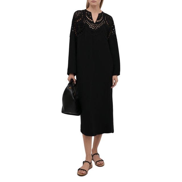 Платье из вискозы Valentino  WB3VAVT86GQ Фото 2