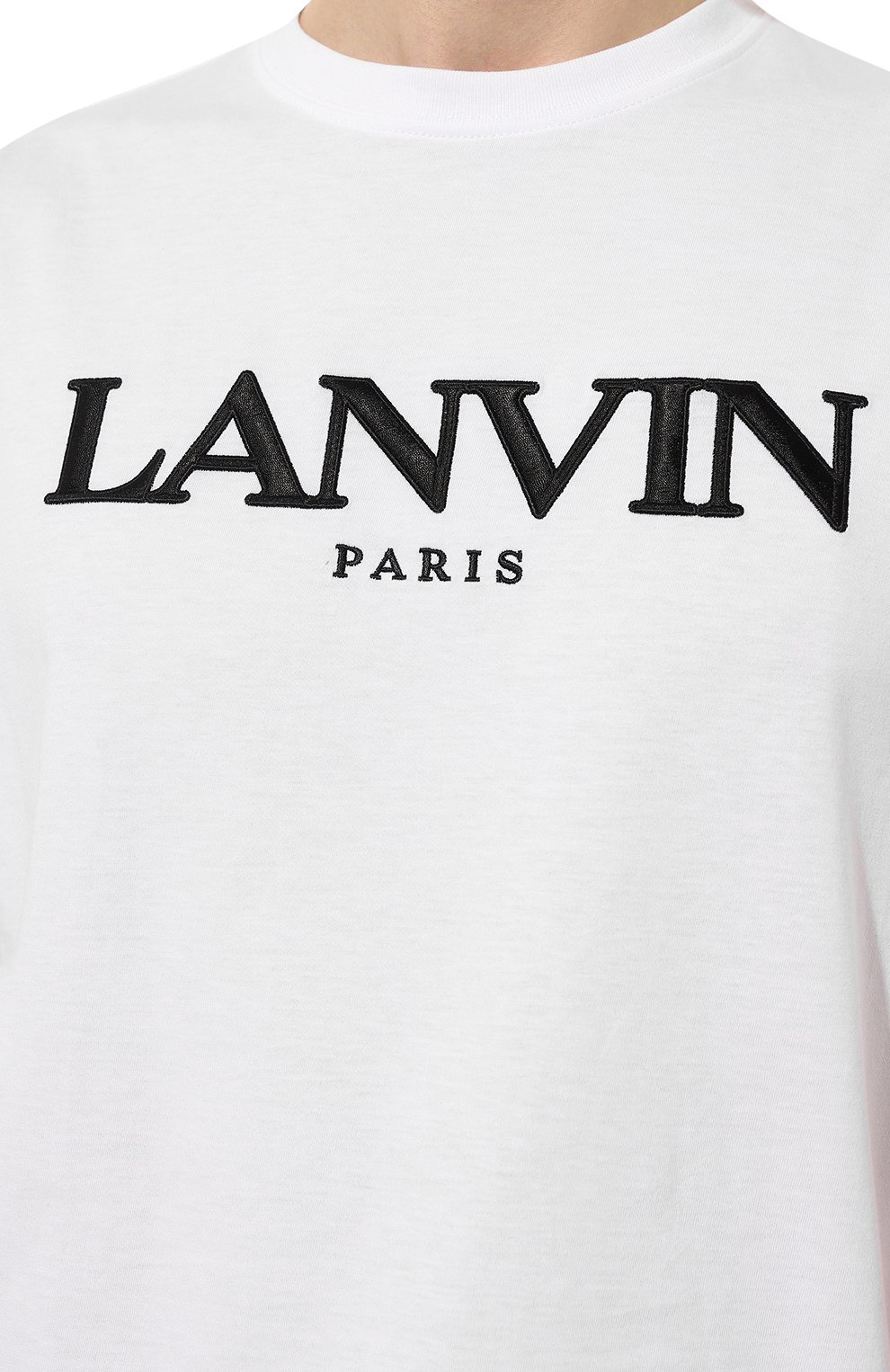 Хлопковая футболка Lanvin  RМ TS0005/J208 Фото 5