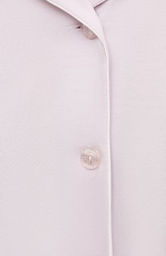 Женская сорочка LOUIS FERAUD светло-розового цвета, арт. 3883031 | Фото 5 (Рукава: Длинные; Длина Ж (юбки, платья, шорты): Мини; Материал внешний: Лиоцелл, Растительное волокно)