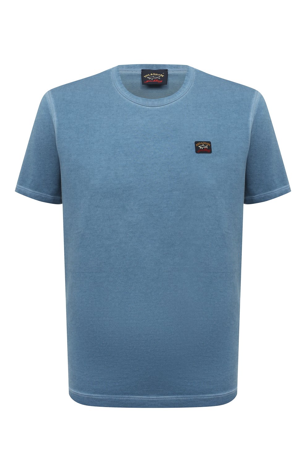 Хлопковая футболка Paul&Shark 23411008, цвет голубой, размер 48