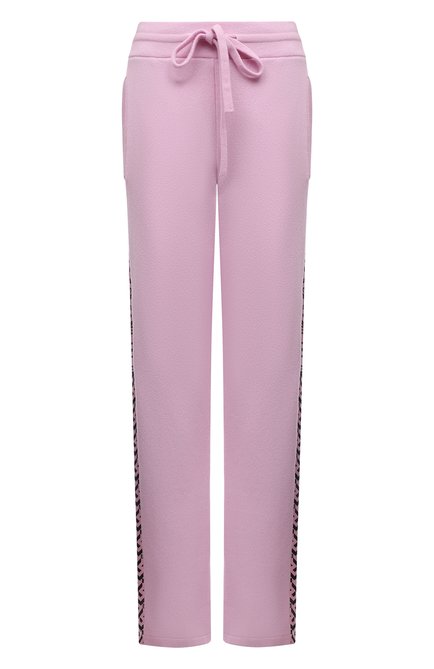 Женские кашемировые брюки VERSACE розового цвета по цене 145500 руб., арт. 1003295/1A02303 | Фото 1