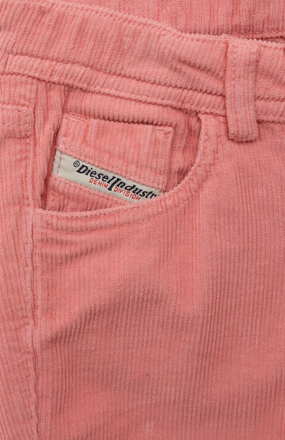 Детские джинсы DIESEL розового цвета, арт. J00815/KXBGK | Фото 3 (Материал сплава: Проставлено; Нос: Не проставлено; Материал внешний: Хлопок)