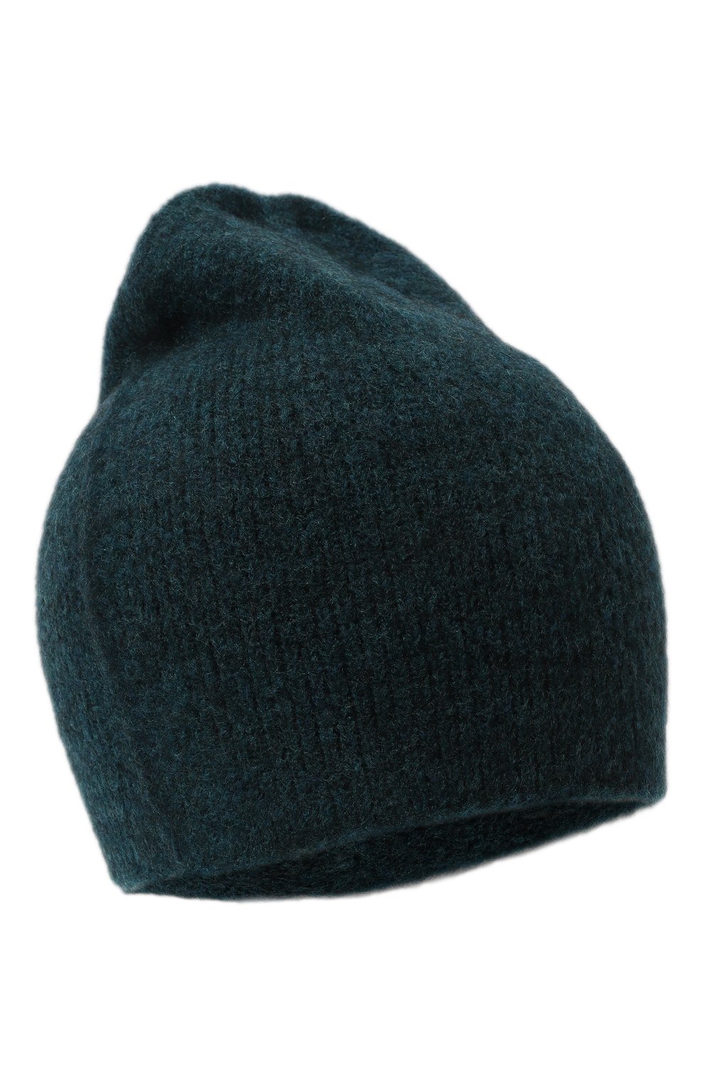 Женская шерстяная шап ка ISABEL BENENATO темно-синего цвета, арт. GK02F23 | Фото 1 (Материал: Текстиль, Шерсть; Материал сплава: Проставлено; Нос: Не проставлено)