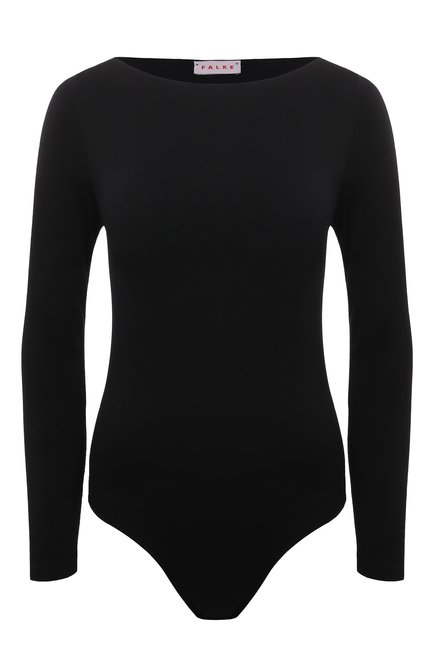 Женское боди FALKE черного цвета, арт. 40925 | Фото 1 (Материал внешний: Синтетический материал, Хлопок; Женское Кросс-КТ: Боди-белье)
