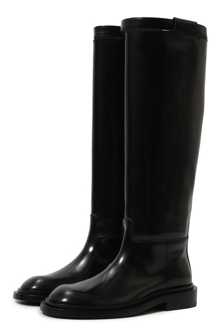 Женские кожаные сапоги MATTIA CAPEZZANI черного цвета по цене 106500 руб., арт. W301/ABRASIVAT0 | Фото 1