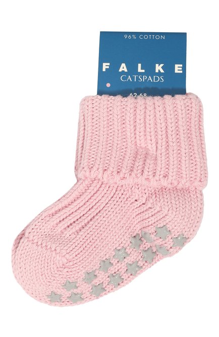 Детские хлопковые носки FALKE розового цвета, арт. 10603. | Фото 1 (Материал: Текстиль, Хлопок)