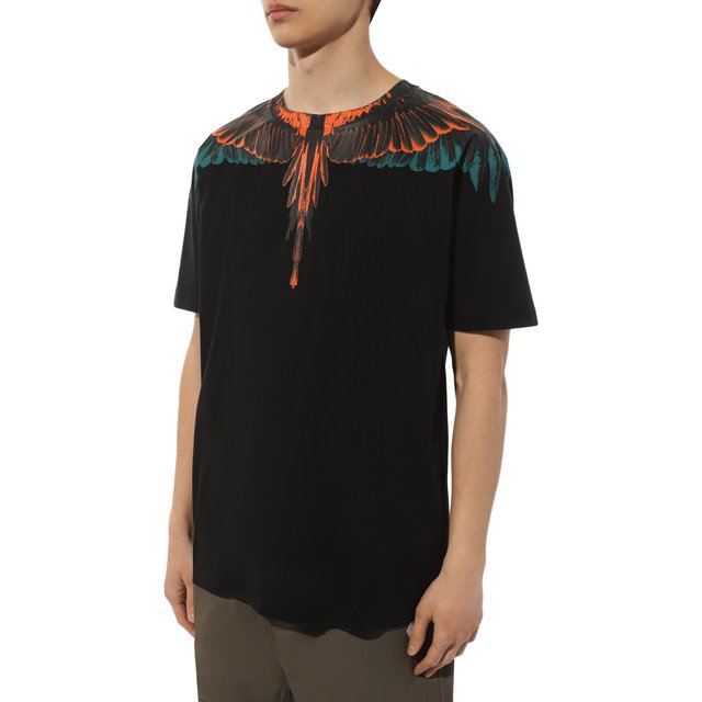 Хлопковая футболка Marcelo Burlon  CMAA018F22JER0011020 Фото 3