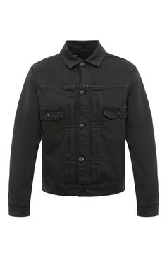 Мужская джинсовая куртка 3X1 темно-серого цвета, арт. 31-MJ2019-TC1090/GRAY | Фото 1 (Кросс-КТ: Куртка, Деним; Рукава: Длинные; Материал сплава: Проставлено; Материал внешний: Хлопок; Драгоценные камни: Проставлено; Длина (верхняя одежда): Короткие; Стили: Кэжуэл)