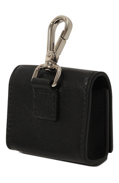 Кожаный чехол для airpods pro ALEXANDER MCQUEEN черного цвета, арт. 687387 1AAJ0 | Фото 2 (Женское Кросс-КТ: Кожа AirPods)