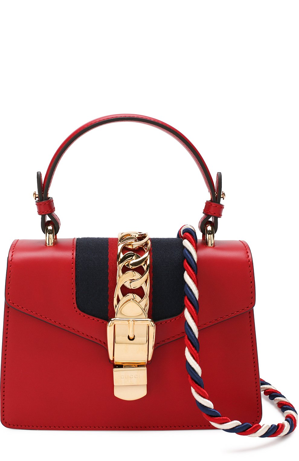 Gucci sylvie cheap mini red