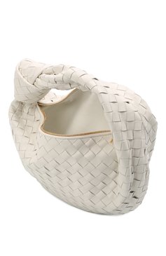 Женская сумка jodie teen BOTTEGA VENETA белого цвета, арт. 690225/VCPP0 | Фото 5 (Сумки-технические: Сумки top-handle; Материал: Натуральная кожа; Размер: large)