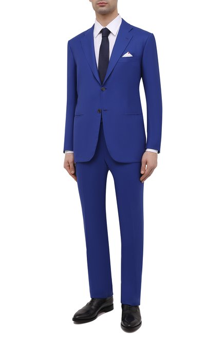 Мужской шерстяной костюм KITON синего цвета по цене 1045000 руб., арт. UA81/6N23 | Фото 1