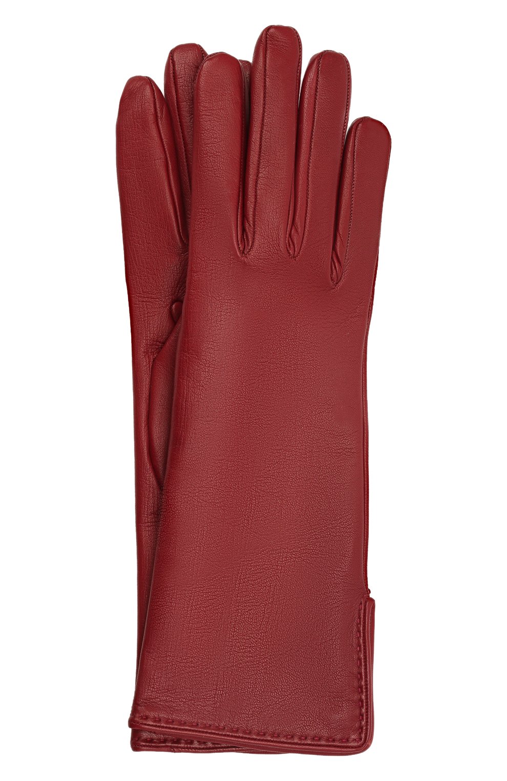 Женские кожаные перчатки LORO PIANA бордового цвета, арт. FAL2778 | Фото 1 (Материал: Натуральная кожа)
