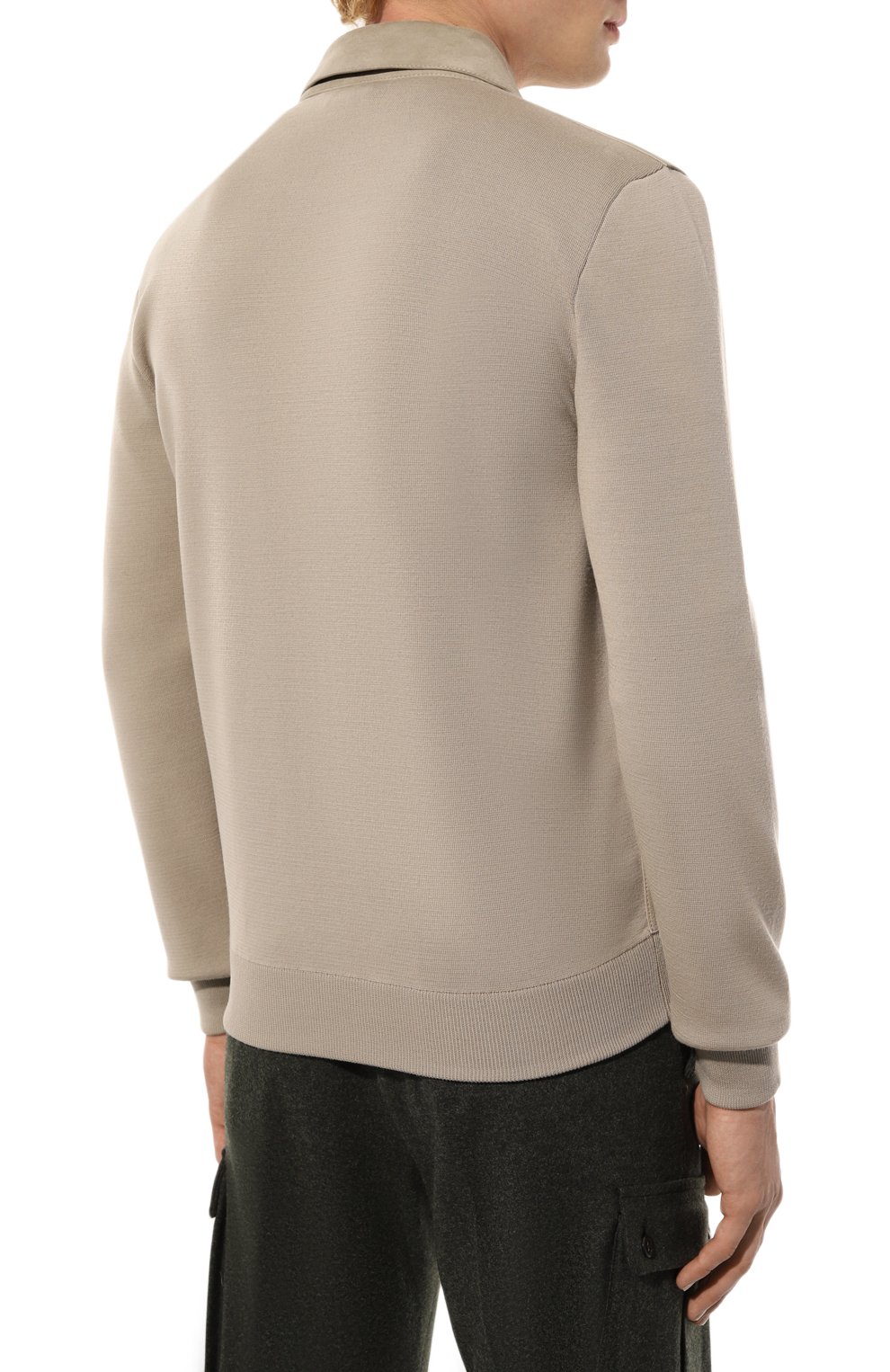 Мужской бежевый комбинированный бомбер BRIONI купить в интернет ...