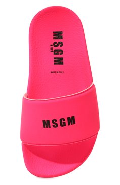 Детский шлепанцы MSGM KIDS фуксия цвета, арт. 76280/28-35 | Фото 4 (Материал внутренний: Резина, Текстиль; Материал сплава: Проставлено; Нос: Не проставлено; Материал внешний: Пластик, Резина)