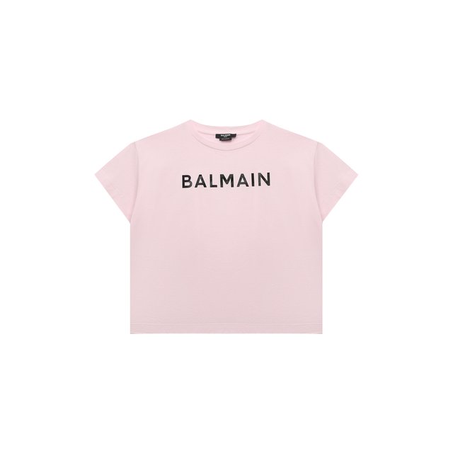 Хлопковая футболка Balmain BS8B41