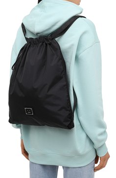 Женский рюкзак ACNE STUDIOS черного цвета, арт. C10070/W | Фото 5 (Материал: Текстиль; Стили: Спорт; Размер: large)