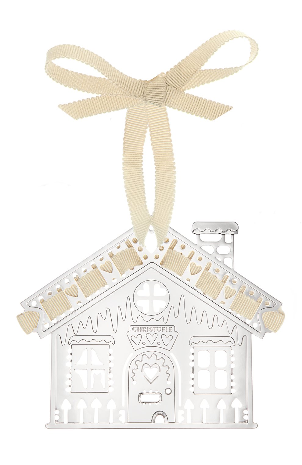 Елочное украшение пряничный домик CHRISTOFLE серебряного цвета, арт. 04254656 | Фото 3