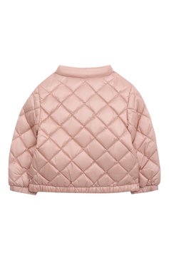 Детского пуховая куртка MONCLER светло-розового цвета, арт. H1-951-1A000-15-53048/9-12M | Фото 2 (Кросс-КТ НВ: Куртки)