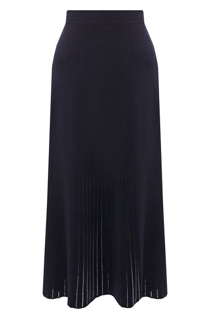 Женская юбка из смеси шелка и хлопка LORO PIANA темно-синего цвета по цене 169500 руб., арт. FAI9429 | Фото 1