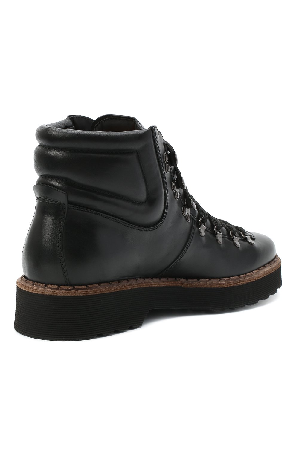 Мужские кожаные ботинки TOD’S черного цвета, арт. XXM80C0DI30NHV | Фото 4 (Мужское Кросс-КТ: Хайкеры-обувь, Ботинки-обувь; Материал внутренний: Натуральная кожа; Региональные ограничения белый список (Axapta Mercury): RU; Материал утеплителя: Без утеплителя; Подошва: Массивная; Длина стельки: 29, 29,4, 29,8, 30,7, 24,8, 26,1, 26,5, 26,9, 27,4, 27,8, 28,2, 28,6; ширина носка стельки: 9,7, 9; высота каблука: 4,3; толщина подошвы: 3)