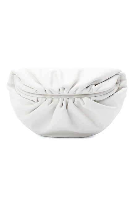 Женская поясная сумка chain pouch BOTTEGA VENETA белого цвета по цене 225500 руб., арт. 651445/VCP41 | Фото 1