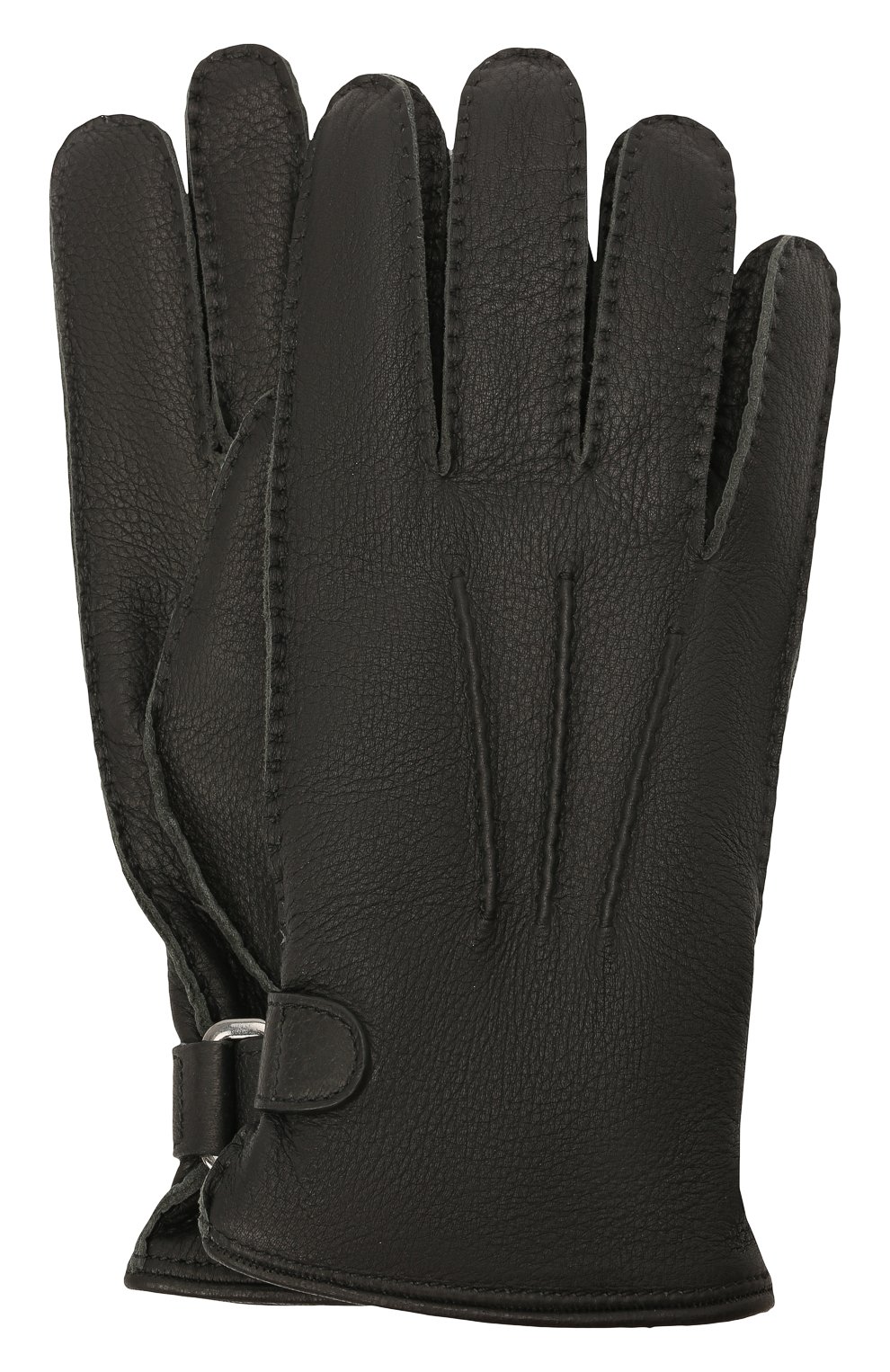 Мужские кожаные перчатки BRIONI черного цвета, арт. 05SH0L/04758 | Фото 1 (Материал: Натуральная кожа; Материал сплава: Проставлено; Нос: Не проставлено; Мужское Кросс-КТ: Кожа и замша)
