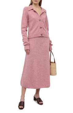 Женская юбка NANUSHKA розового цвета, арт. RAZI_WASHED PINK_FLUFFY KNIT | Фото 2 (Материал внешний: Синтетический материал; Региональные ограничения белый список (Axapta Mercury): RU; Кросс-КТ: Трикотаж; Женское Кросс-КТ: Юбка-одежда; Длина Ж (юбки, платья, шорты): Миди; Стили: Кэжуэл)