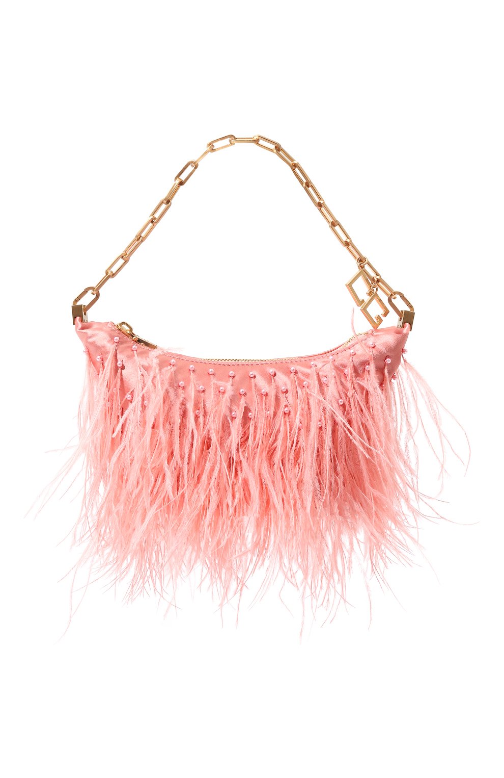 Женская сумка gia CULT GAIA розового цвета, арт. SH1172FE | Фото 1 (Сумки-технические: Сумки top-handle; Материал сплава: Проставлено; Размер: mini; Материал: Текстиль; Драгоценные камни: Проставлено)