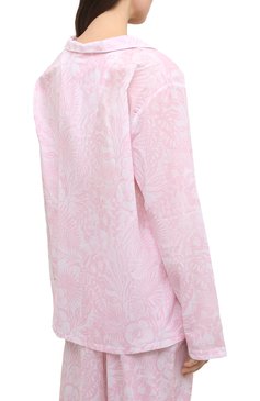 Женская хлопковая пижама DEREK ROSE светло-розового цвета, арт. 2029-LEDB042 | Фото 3 (Рукава: Длинные; Длина Ж (юбки, платья, шорты): Мини; Длина (брюки, джинсы): Стандартные; Длина (для топов): Стандартные; Материал внешний: Хлопок)