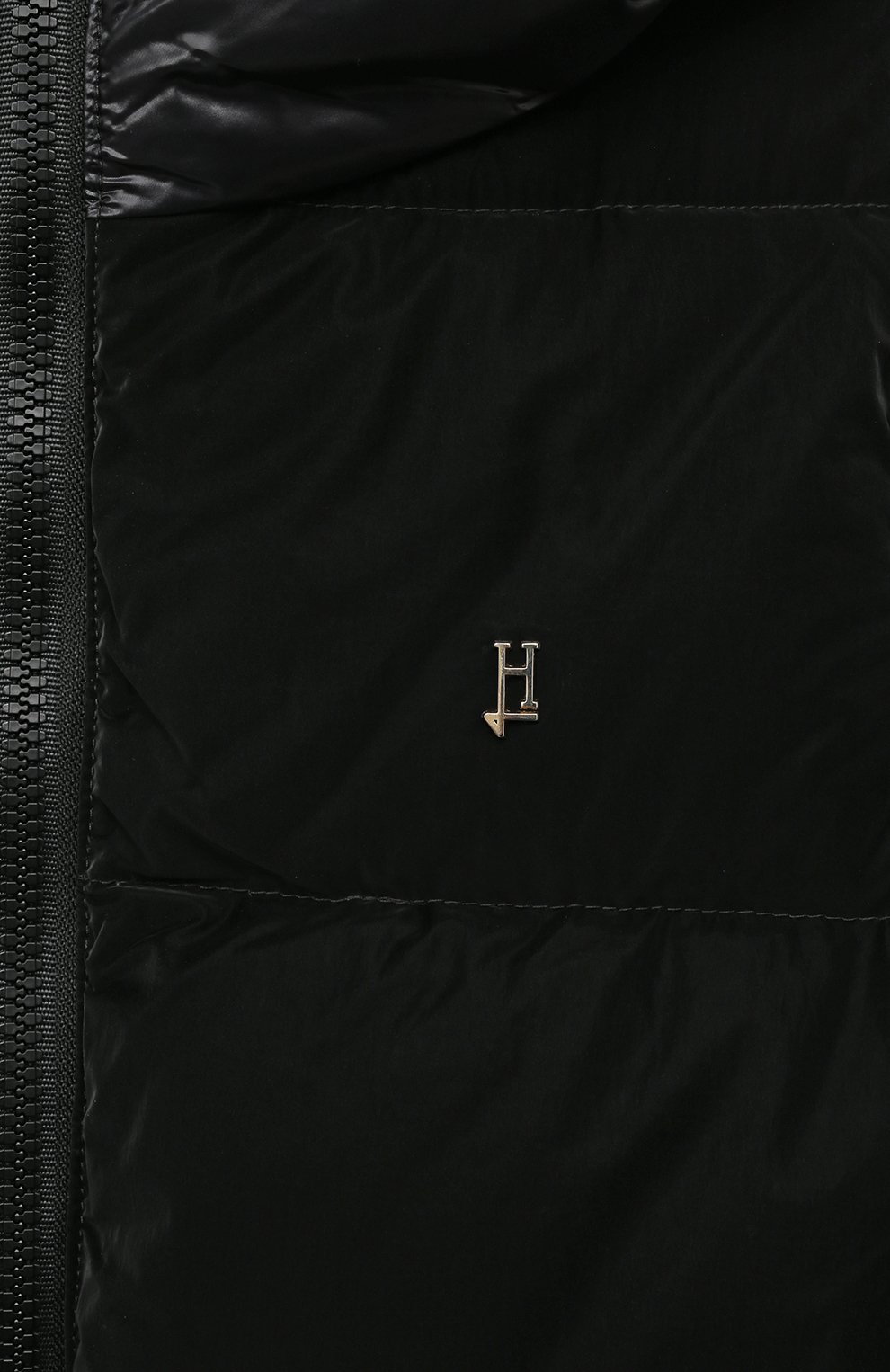 Детская пуховая куртка HERNO черного цвета, арт. PI000155G/12500/4A-8A | Фото 3 (Девочки Кросс-КТ: Пуховик-верхняя одежда; Рукава: Длинные; М атериал внешний: Синтетический материал; Материал сплава: Проставлено; Материал подклада: Синтетический материал; Драгоценные камни: Проставлено; Материал утеплителя: Пух и перо)