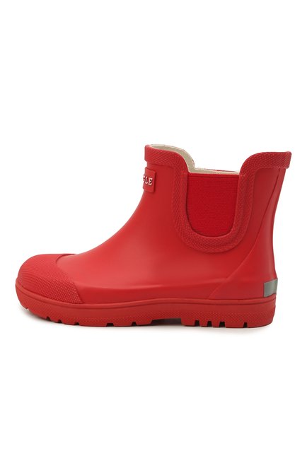 Детские резиновые ботинки AIGLE красного цвета, арт. S01723/CHELSEA 2 | Фото 2 (Материал внутренний: Текстиль; Материал внешний: Резина; Кросс-КТ: резиновые)