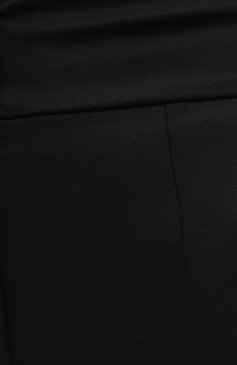 Женские шерстяные брюки DOLCE & GABBANA черного цвета, арт. FTBN7T/FUBE7 | Фото 5 (Материал внешний: Шерсть; Стили: Гламурный; Длина (брюки, джинсы): Стандартные; Женское Кросс-КТ: Брюки-одежда; Регионал�ьные ограничения белый список (Axapta Mercury): RU; Материал сплава: Проставлено; Драгоценные камни: Проставлено; Силуэт Ж (брюки и джинсы): Узкие)