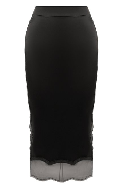 Женская шелковая юбка TOM FORD черного цвета по цене 174500 руб., арт. GC5408-FAX334 | Фото 1