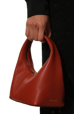 Женская сумка panier mini FRENZLAUER коричневого цвета, арт. MINI PANIER | Фото 2 (Сумки-технические: Сумки top-handle; Материал: Натуральная кожа; Размер: mini)