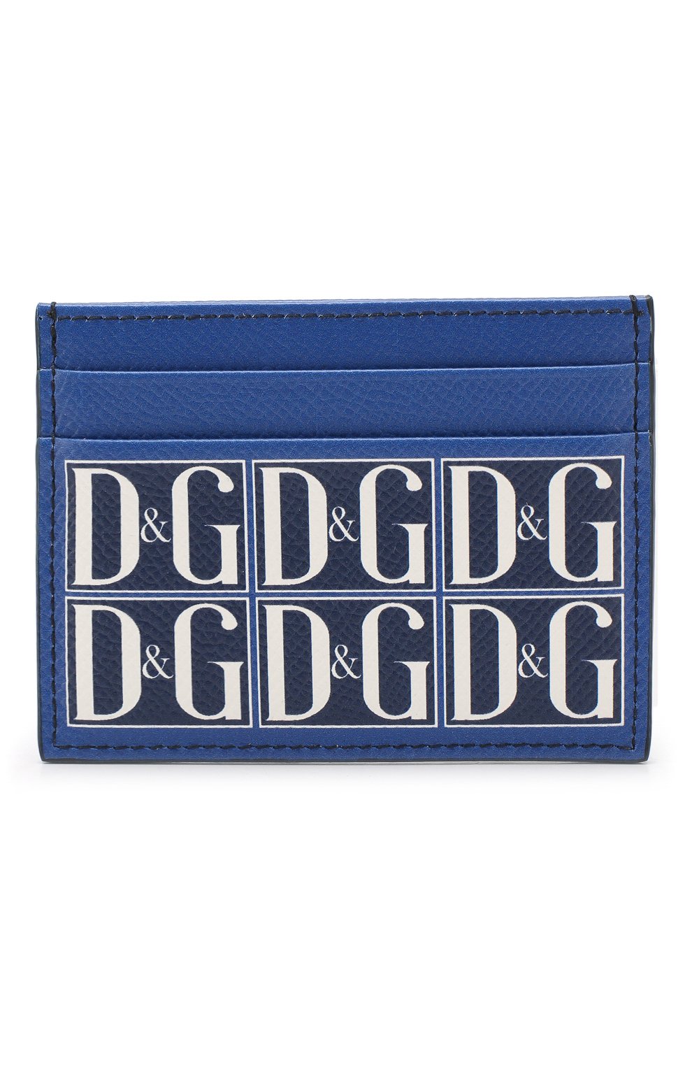 Мужской кожаный футляр для кредитных карт sandon DOLCE & GABBANA синего цвета, арт. BP0330/AZ281 | Фото 1 (Материал: Натуральная кожа; Статус проверки: Проверено, Проверена категория)