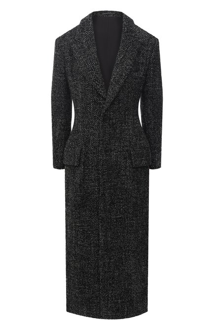 Женское шерстяное пальто YOHJI YAMAMOTO черного цвета по цене 420000 руб., арт. FR-C04-104 | Фото 1